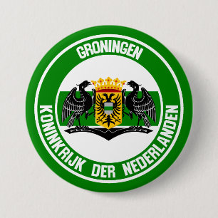 Bóton Redondo 7.62cm Groningen Round Emblem
