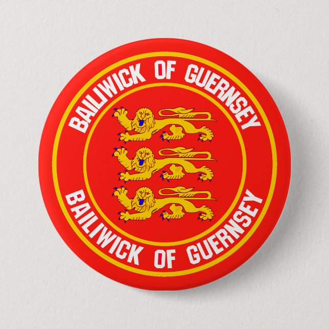 Bóton Redondo 7.62cm Guernsey Round Emblem (Frente)
