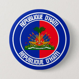 Bóton Redondo 7.62cm Haiti Round Emblem