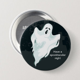 Bóton Redondo 7.62cm Halloween Ghost Pin