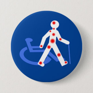 Bóton Redondo 7.62cm Handicap invisible / Visible