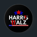 Bóton Redondo 7.62cm Harris Walz 24 Harry Balz 2024 Meme Democratic<br><div class="desc">24 Harry Balz 2024 Meme Democratics Vote</div>