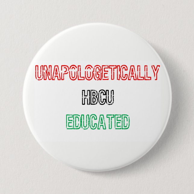 Bóton Redondo 7.62cm HBCU educado (Frente)