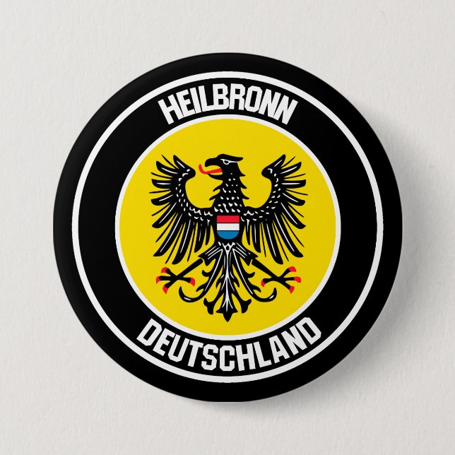 Bóton Redondo 7.62cm Heilbronn Round Emblem (Frente)