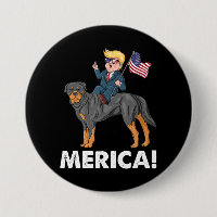 Herói Americano Trump Merica Rottweiler