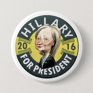 Bóton Redondo 7.62cm Hillary Clinton 2016