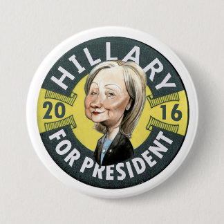 Bóton Redondo 7.62cm Hillary Clinton 2016