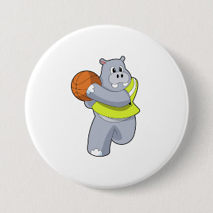 Bóton Redondo 7.62cm Hippo como jogador de basquete com basquete.PNG