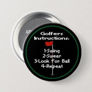 Bóton Redondo 7.62cm Humor de Golfistas