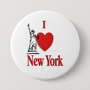 Bóton Redondo 7.62cm I Heart New York