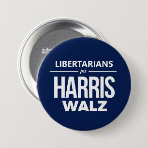 Bóton Redondo 7.62cm Ibertarians para Harris Walz
