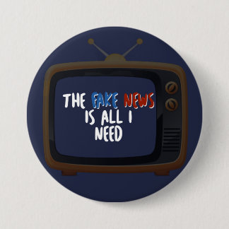 Bóton Redondo 7.62cm Imagem falsa do protesto político