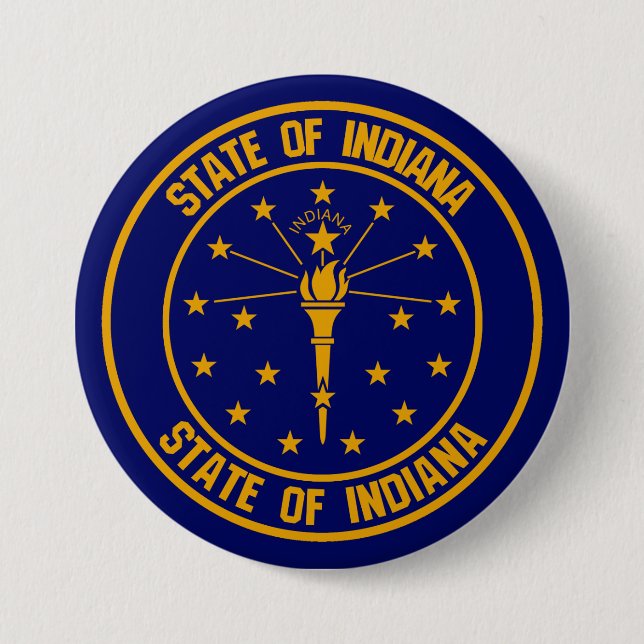 Bóton Redondo 7.62cm Indiana Round Emblem (Frente)