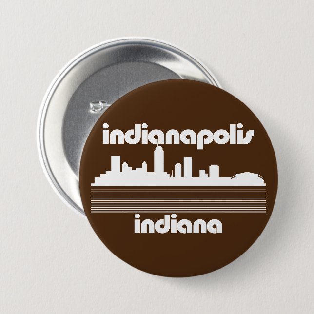 Bóton Redondo 7.62cm Indianapolis Indiana (Frente & Verso)
