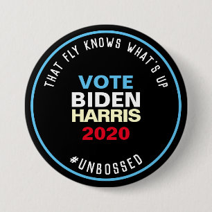 Bóton Redondo 7.62cm Isso Voa Embora BIDEN HARRIS 2020 Large