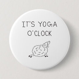 Bóton Redondo 7.62cm It’s Yoga O’Clock Sheep