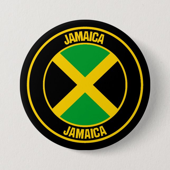 Bóton Redondo 7.62cm Jamaica Round Emblem (Frente)
