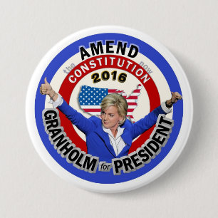 Bóton Redondo 7.62cm Jennifer Granholm para o presidente 2016