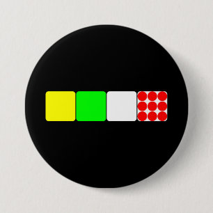 Bóton Redondo 7.62cm Jérseis de Tour de France 2 botões pretos