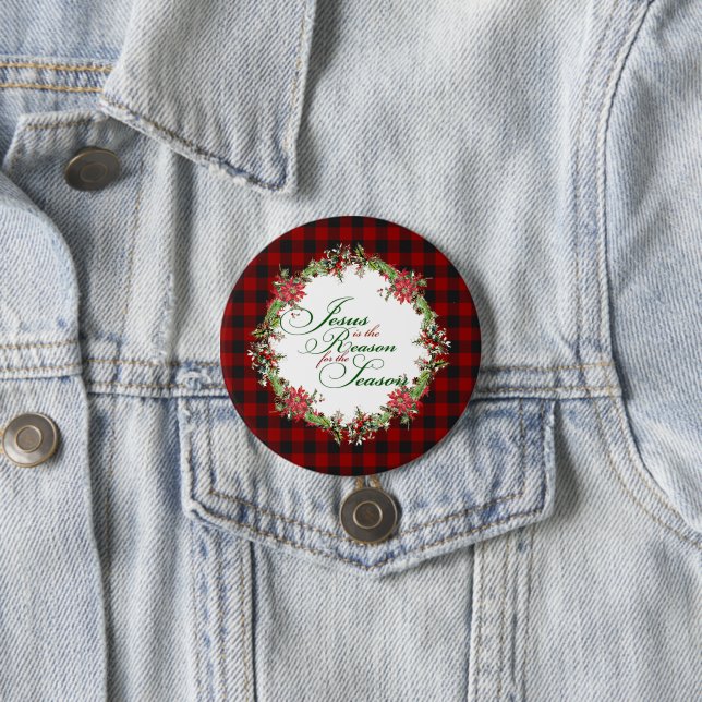 Bóton Redondo 7.62cm Jesus é a razão (In Situ)