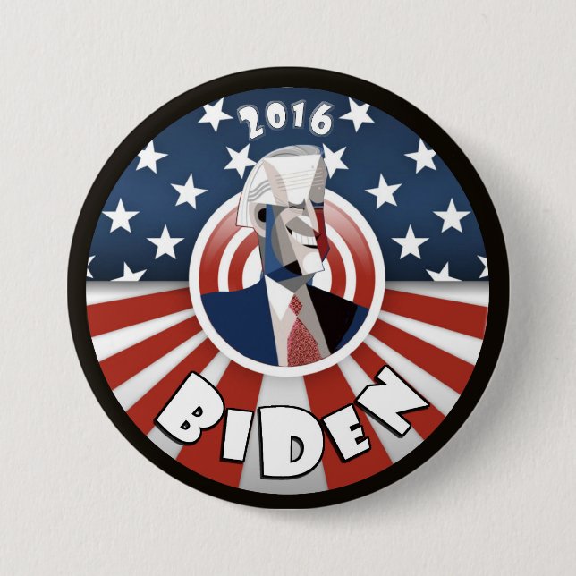 Bóton Redondo 7.62cm Joe Biden 2016 (Frente)