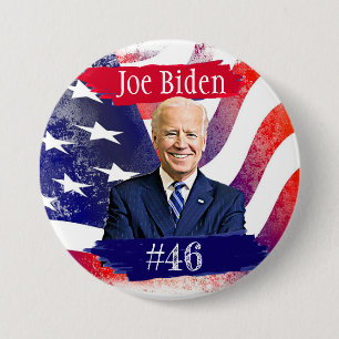 Bóton Redondo 7.62cm Joe Biden para a 46ª eleição dos EUA 2020