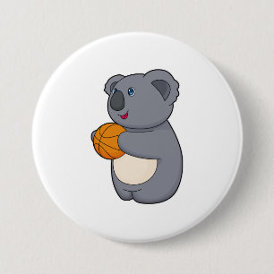 Bóton Redondo 7.62cm Jogador de basquete Koala