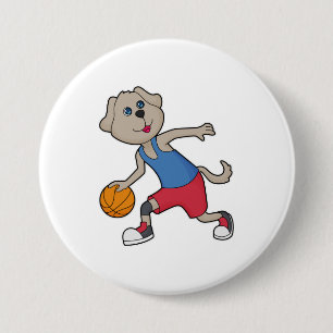 Bóton Redondo 7.62cm Jogador de basquetebol