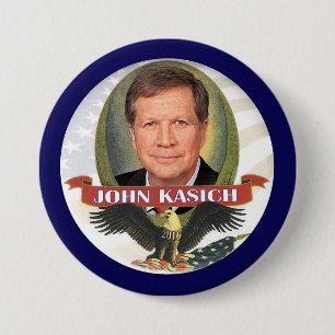 Bóton Redondo 7.62cm John Kasich 2016