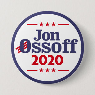 Bóton Redondo 7.62cm Jon Ossoff 2020