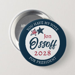 Bóton Redondo 7.62cm Jon Ossoff Presidente 2028 