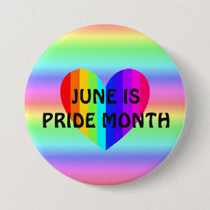 Bóton Redondo 7.62cm June é LGBT Pride Month Button