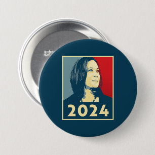 Bóton Redondo 7.62cm Kamala Harris 2024