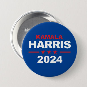 Bóton Redondo 7.62cm Kamala Harris 2024