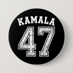 Bóton Redondo 7.62cm Kamala Harris 47 Para Presidente Para O Povo 