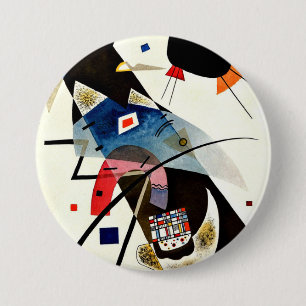 Bóton Redondo 7.62cm Kandinsky - Dois Pontos Pretos