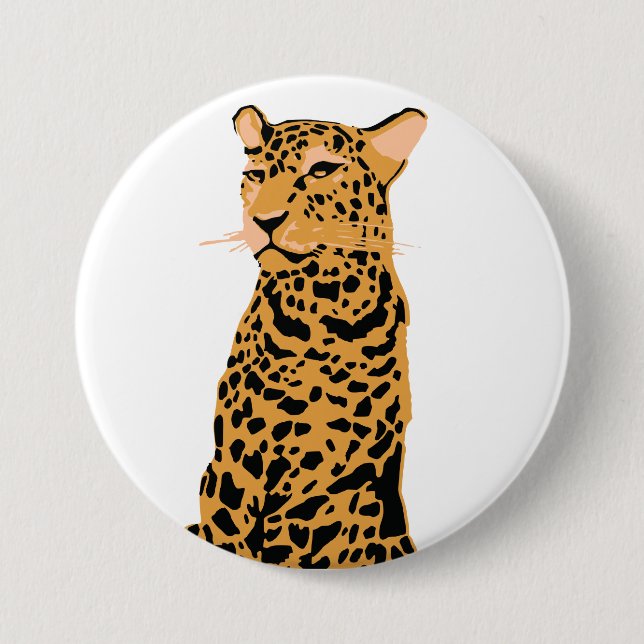 Bóton Redondo 7.62cm Leopardo (Frente)
