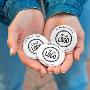 Bóton Redondo 7.62cm Logotipo E Slogan Personalizados Da Empresa Com Pr