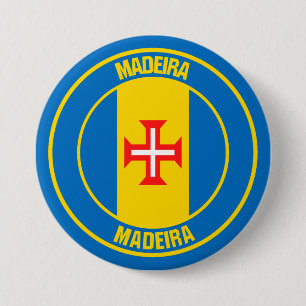 Bóton Redondo 7.62cm Madeira Round Emblem