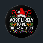 Bóton Redondo 7.62cm Mais Provável É Que O Elf Engraçado Engraçado De X<br><div class="desc">Mais Provável É Que O Elf Engraçado Engraçado De Xmas</div>