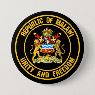 Bóton Redondo 7.62cm Malawi Round Emblem
