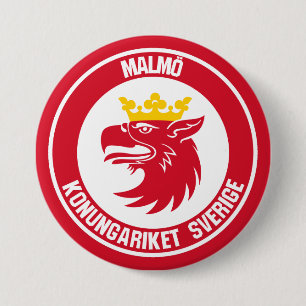 Bóton Redondo 7.62cm Malmö Round Emblem