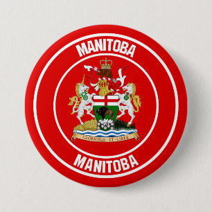 Bóton Redondo 7.62cm Manitoba Round Emblem
