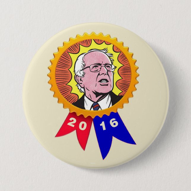 Bóton Redondo 7.62cm Máquinas de lixar 2016 de Bernie (Frente)