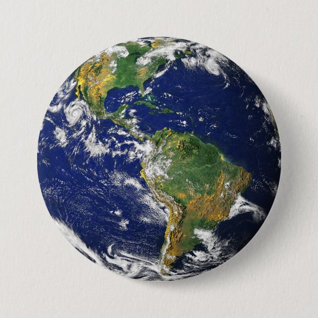 Bóton Redondo 7.62cm Marble_Mundo azul Profundo (Frente)