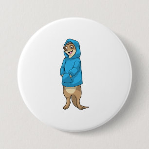 Bóton Redondo 7.62cm Meerkat com Hoodie