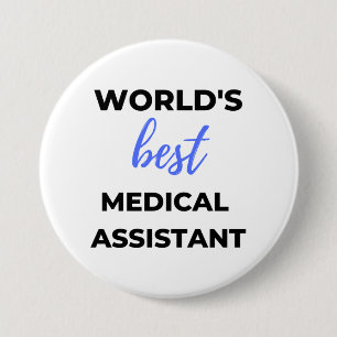 Bóton Redondo 7.62cm Melhor Assistente Médico do Mundo 2
