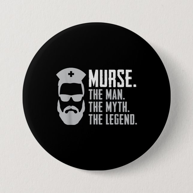 Bóton Redondo 7.62cm Mens Funny Murse (Frente)