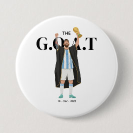 Bóton Redondo 7.62cm Messi Campeão da Copa do Mundo 