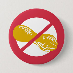 Bóton Redondo 7.62cm Miúdos livres da alergia da porca do amendoim